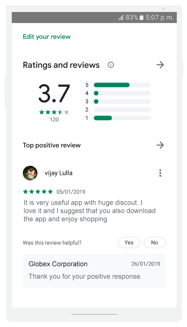 Google Play Reviews Management