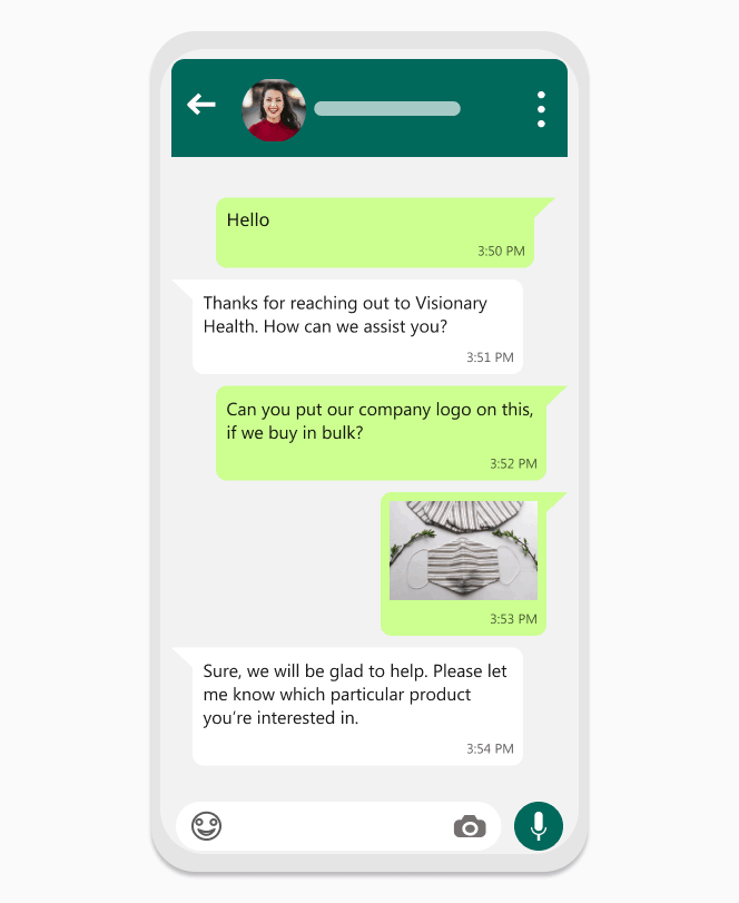 whatsapp business messaging